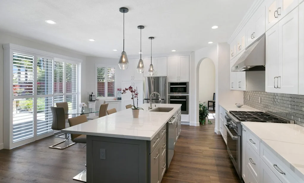 Professional countertop fabrication and installation in Brentwood kitchen by skilled craftsmen