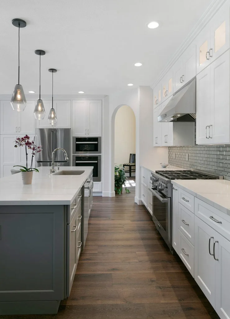 Cambria quartz countertop installation in modern kitchen design by Palazzo Kitchens