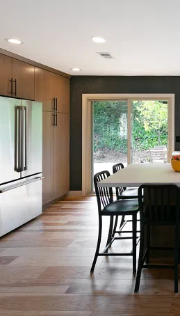 Palazzo Kitchens & Baths showroom displaying luxury kitchen and bathroom designs