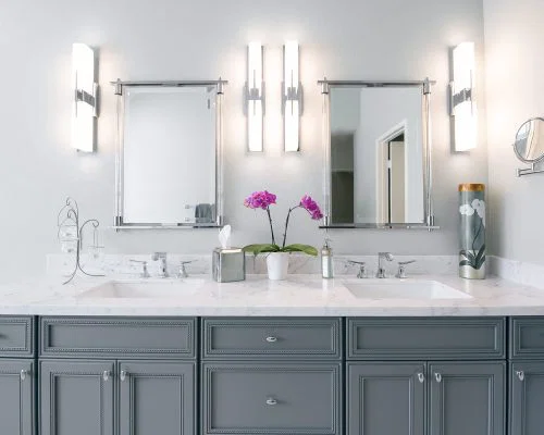 Palazzo Kitchens and Baths custom kitchen renovation with modern cabinets and countertops